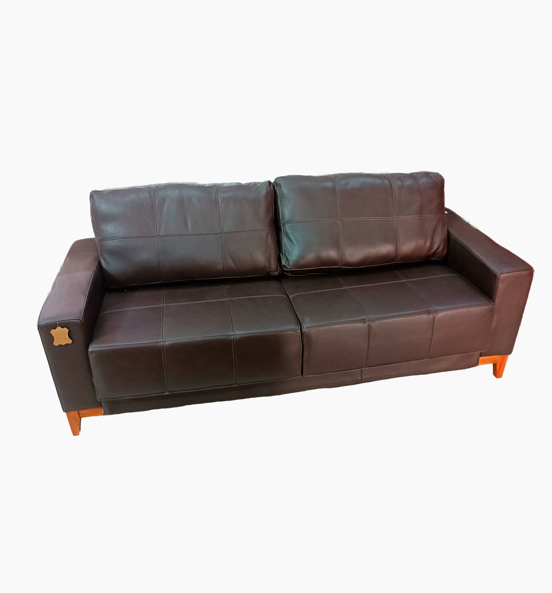 SOFA VENEZA CUERO 3 CUERPOS