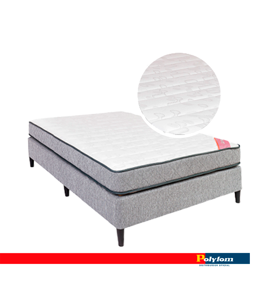 COLCHON/SOMMIER GLAMOUR FORM 1 PLAZA Y MEDIA